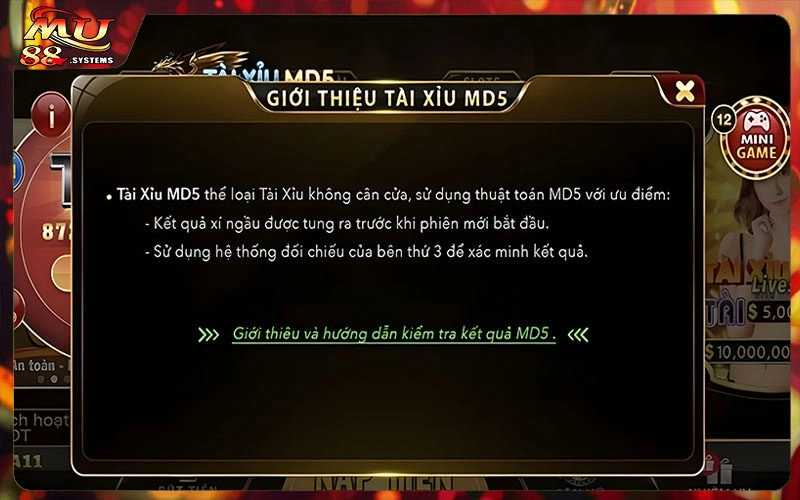 Khái niệm sơ lược về game tài xỉu MD5